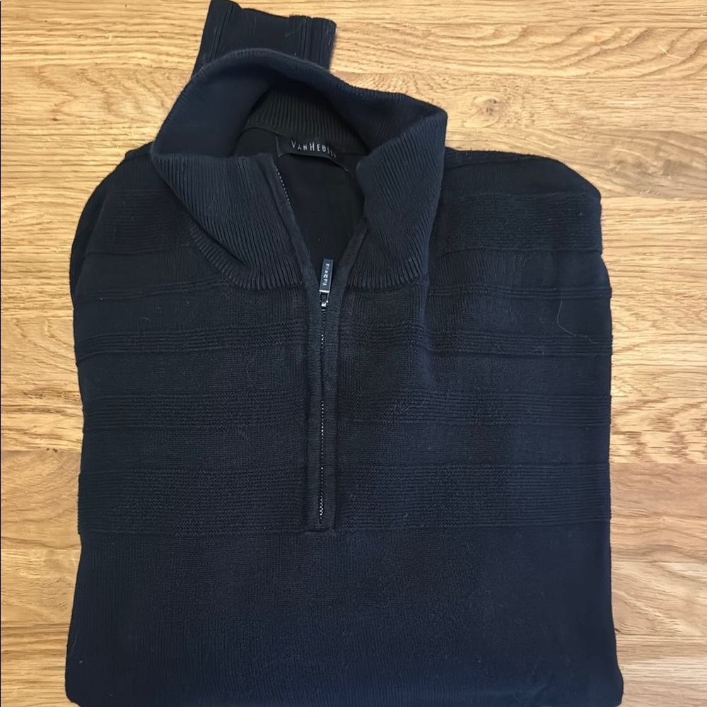 Van Heusen navy blue Zip Up Sweater